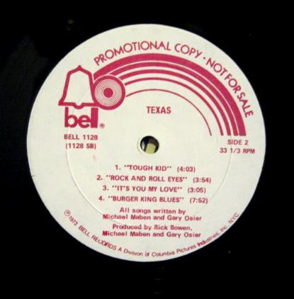 Texas (3) : Texas (LP, Album, Promo)