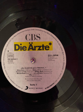 Die Ärzte** : Das Ist Nicht Die Ganze Wahrheit... (LP, Album, RE)