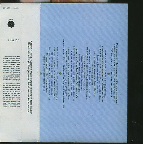 Madonna : Like A Prayer (Cass, Album)