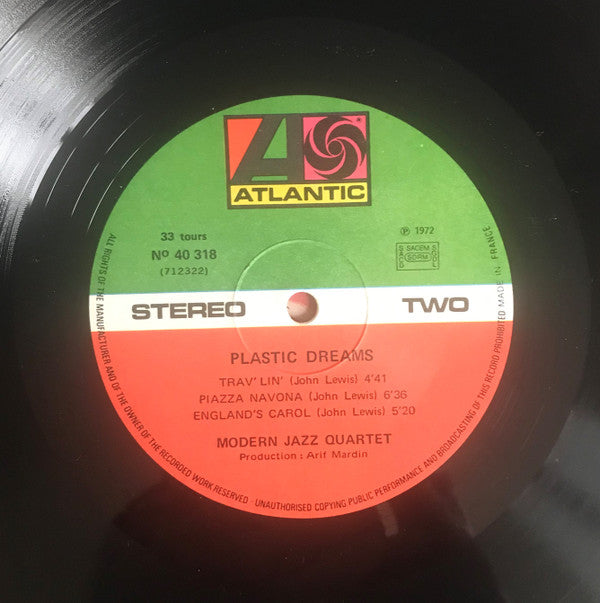 The Modern Jazz Quartet : Plastic Dreams (LP, Album)