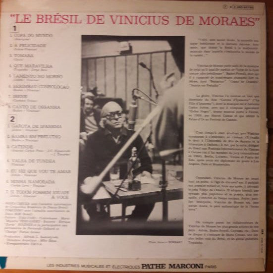 Vinicius De Moraes Avec Maria Creuza Et Toquinho : Le Brésil De Vinicius De Moraes (LP, Album)