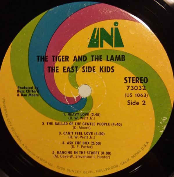 East Side Kids : The Tiger And The Lamb (LP, Album)