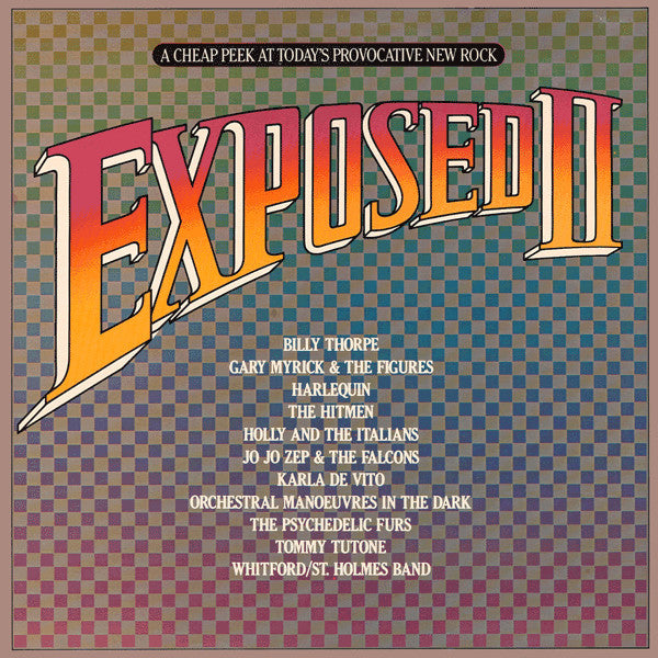 Various : Exposed II: A Cheap Peek At Today's Provocative New Rock (2xLP, Comp, San)