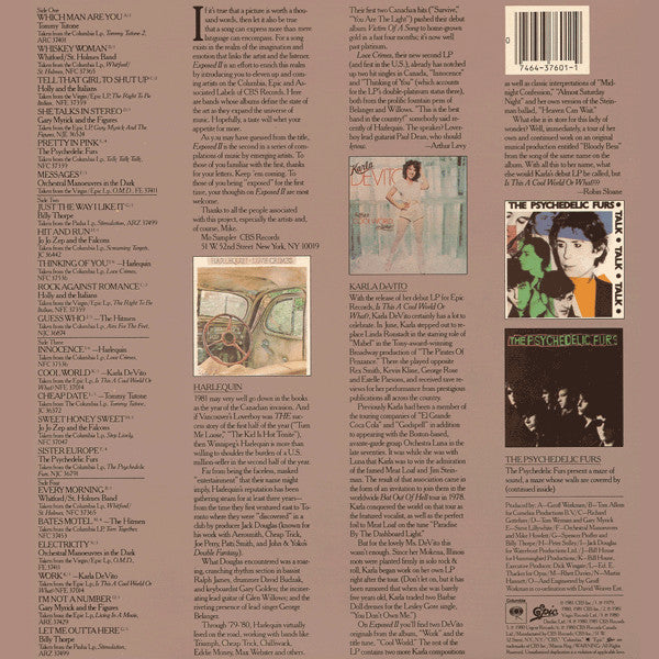 Various : Exposed II: A Cheap Peek At Today's Provocative New Rock (2xLP, Comp, San)