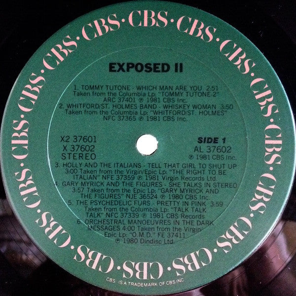 Various : Exposed II: A Cheap Peek At Today's Provocative New Rock (2xLP, Comp, San)