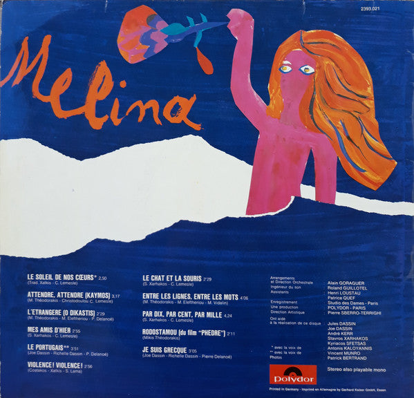 Melina Mercouri : Je Suis Grecque (LP, Album)