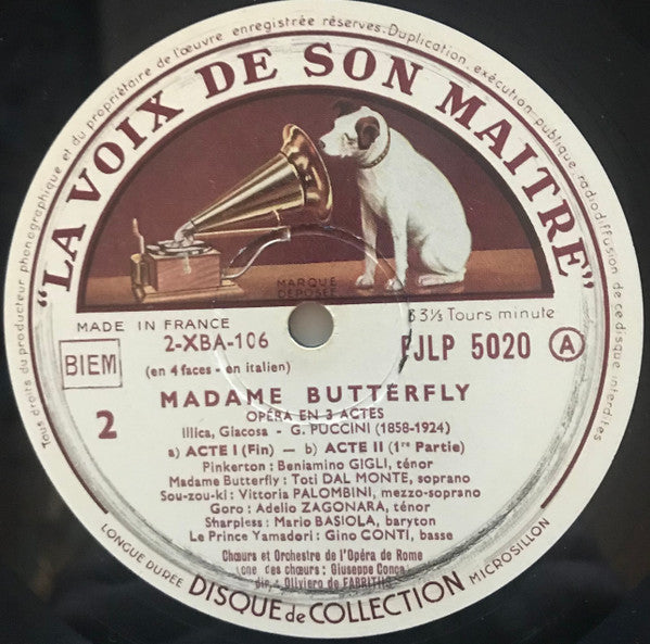 Giacomo Puccini : Madame Butterfly (2xLP + Box, Album)