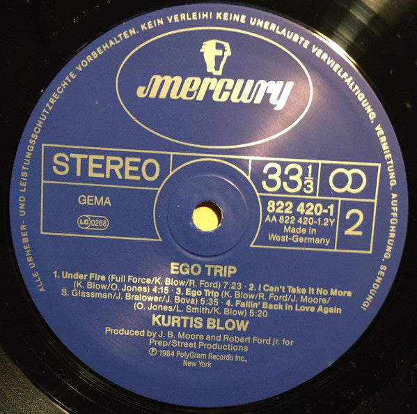 Kurtis Blow : Ego Trip (LP, Album)