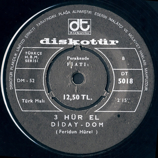 3 Hür-El : Gurbet Türküsü / Diday-Dom (7", Single)