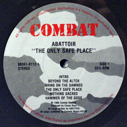 Abattoir : The Only Safe Place (LP, Album)