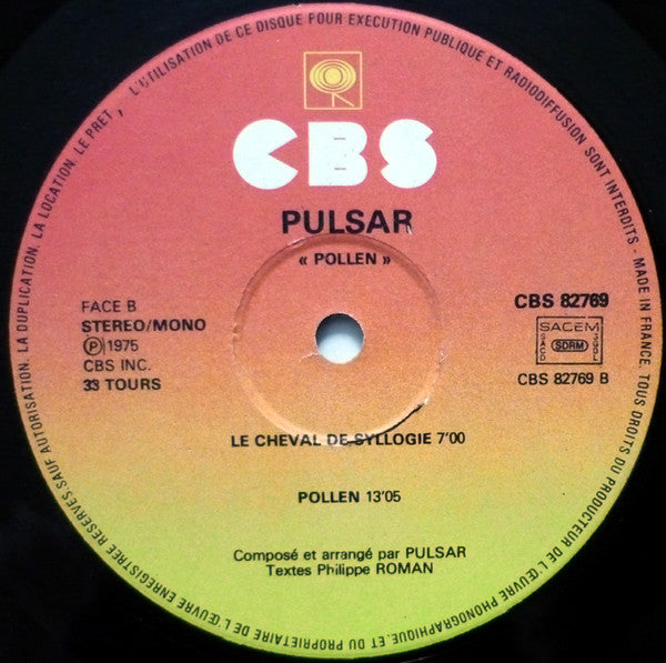 Pulsar (9) : Pollen (LP, Album, RE)
