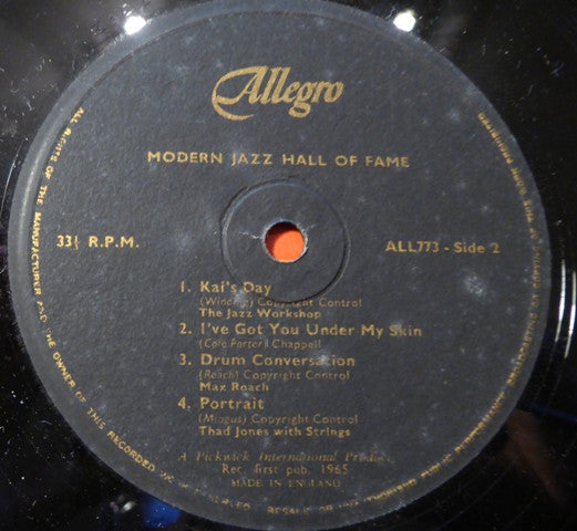 Various : Modern Jazz Hall Of Fame (LP, Comp)