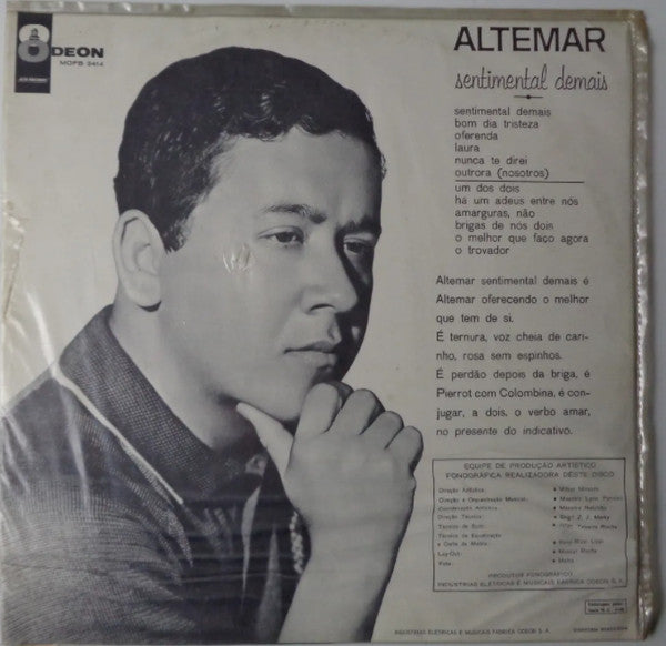 Altemar Dutra : Sentimental Demais (LP, Album, Mono, San)
