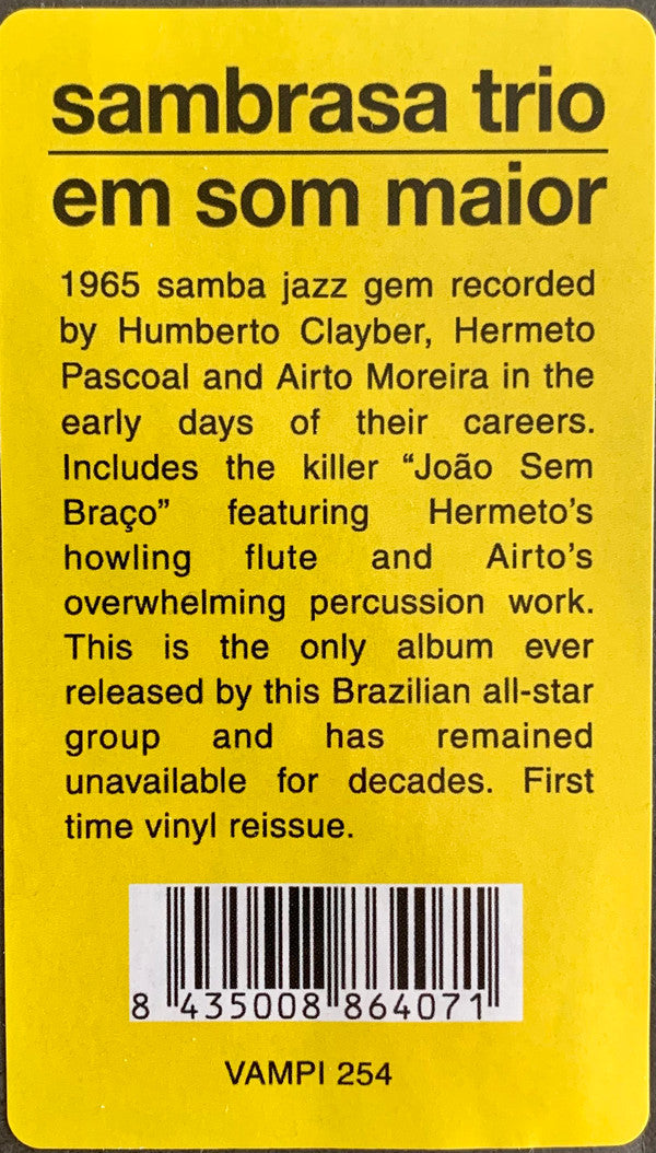 Sambrasa Trio : Em Som Maior (LP, Album, RE)