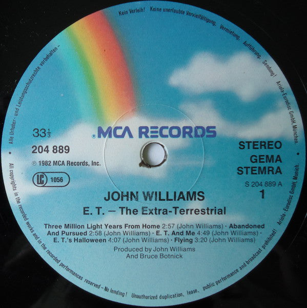 John Williams (4) : E.T. The Extra-Terrestrial (Music From The Original Motion Picture Soundtrack) (LP, Album)