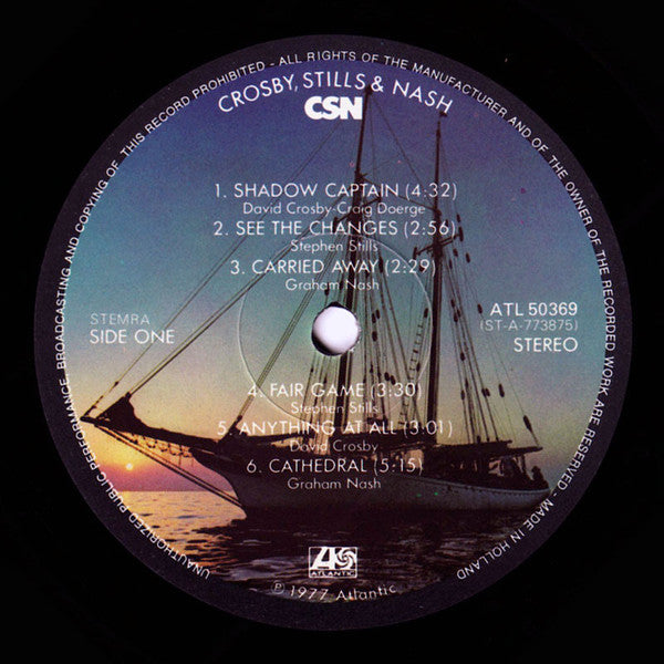 Crosby, Stills & Nash : CSN (LP, Album, Tex)