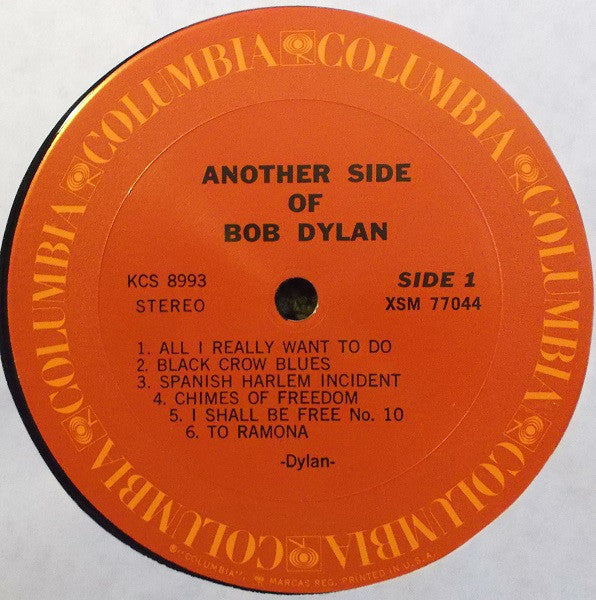 Bob Dylan : Another Side Of Bob Dylan (LP, Album, RE)