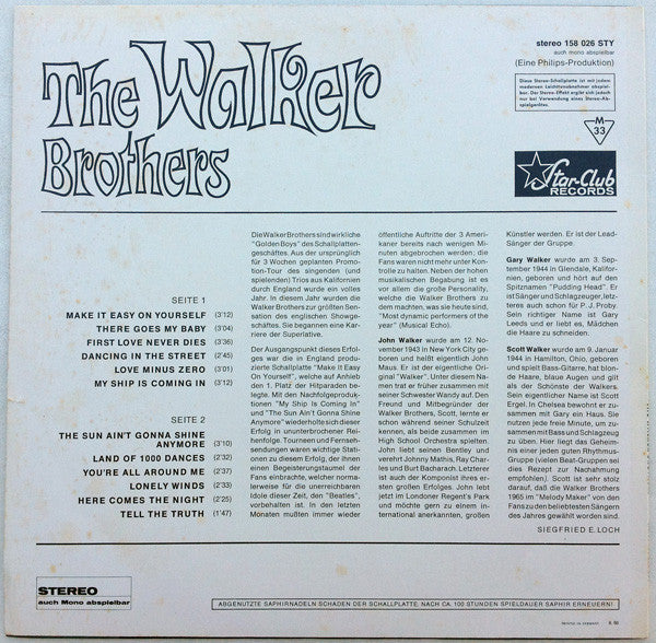 The Walker Brothers : The Walker Brothers (LP, Album)
