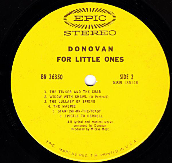 Donovan : For Little Ones (LP)