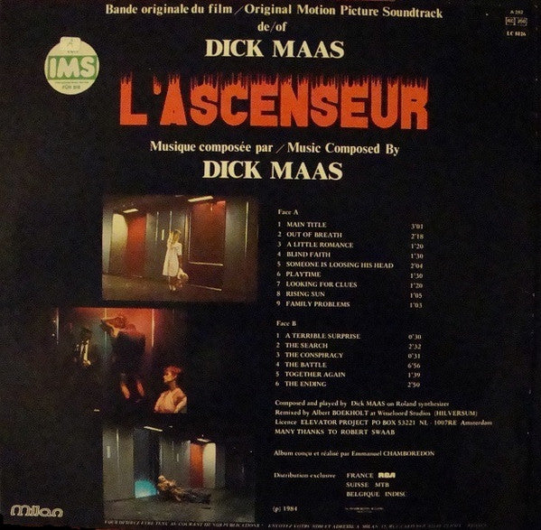 Dick Maas : L'Ascenseur (Bande Originale) (LP, Album)