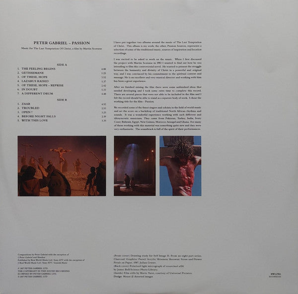 Peter Gabriel : Passion (2xLP, Album, RE, RM, Hal)