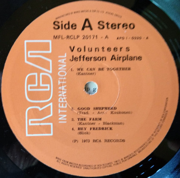 Jefferson Airplane : Volunteers (LP, Album, RE)