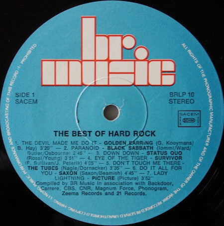 Various : The Best Of Hard Rock (LP, Comp)