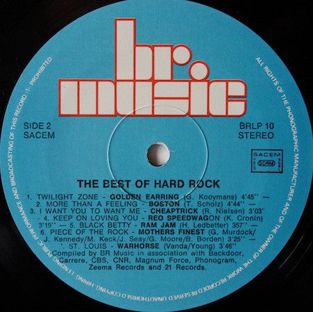 Various : The Best Of Hard Rock (LP, Comp)