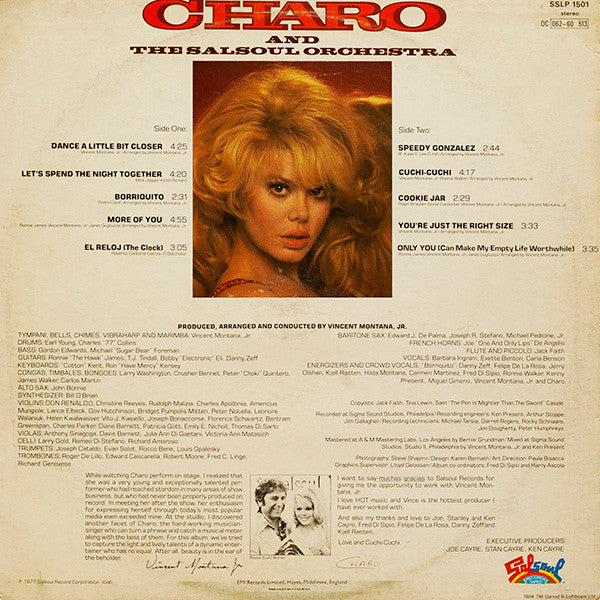 Charo And The Salsoul Orchestra : Cuchi-Cuchi (LP, Album)