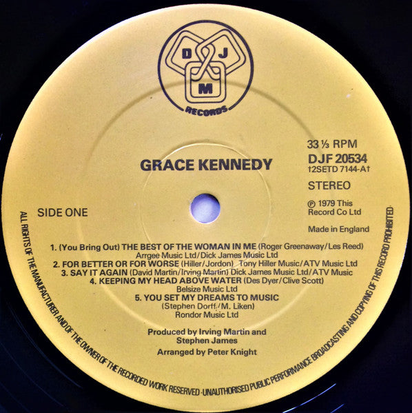 Grace Kennedy : Grace Kennedy (LP, Album)