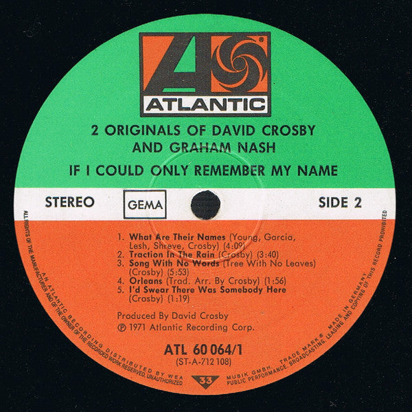 David Crosby / Graham Nash : 2 Originals Of David Crosby & Graham Nash (2xLP, Album, Comp, Gat)