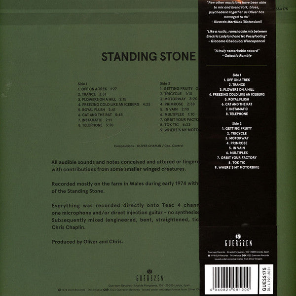 Oliver* : Standing Stone (LP, Album, RE)