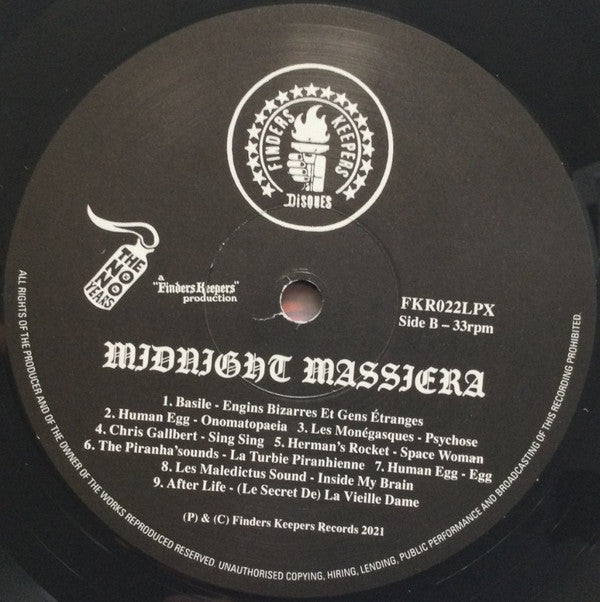 Jean-Pierre Massiera : Midnight Massiera (LP, Comp, RP)