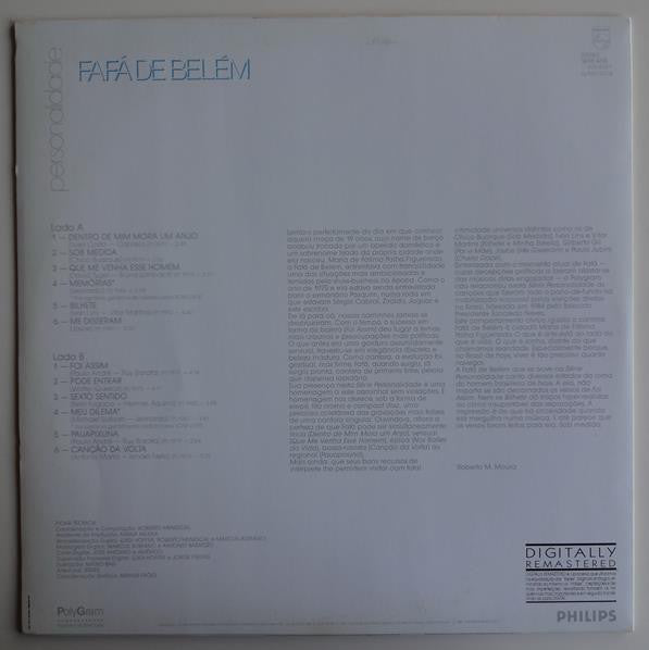 Fafá De Belém : Personalidade (LP, Comp, RM)
