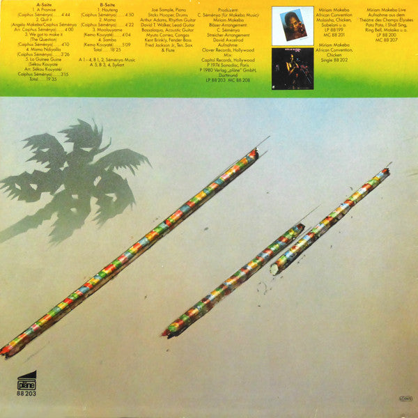 Miriam Makeba : A Promise (LP, Album, RE)