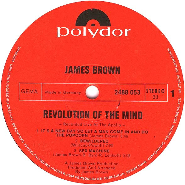 James Brown : Revolution Of The Mind (2xLP, Album)