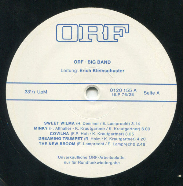 ORF Big Band ; Leitung: Karel Krautgartner : ORF Arbeitsplatte 76/28 (LP, Transcription)