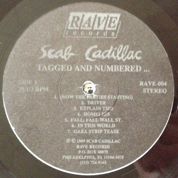 Scab Cadillac : Tagged & Numbered... ...Tales Of The Urban Tundra (LP, Album, Ltd)