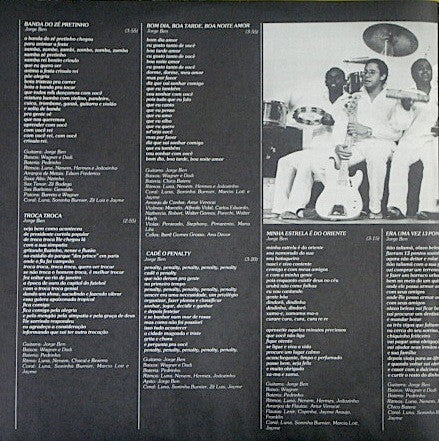 Jorge Ben : A Banda Do Zé Pretinho (LP, Album)