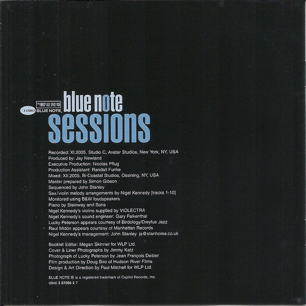 Nigel Kennedy : Blue Note Sessions (CD, Album)