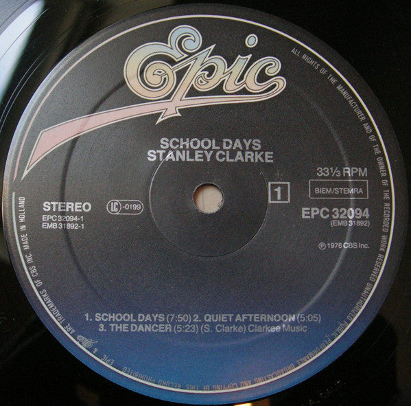 Stanley Clarke : School Days (LP, Album, RE)