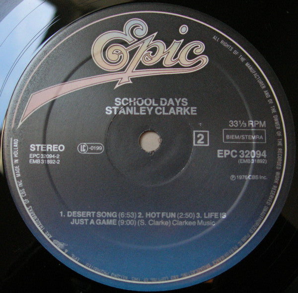 Stanley Clarke : School Days (LP, Album, RE)