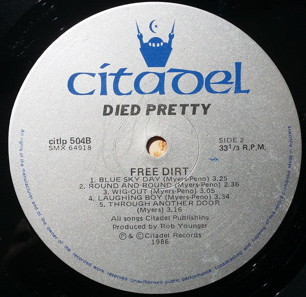 Died Pretty : Free Dirt (LP, Album)