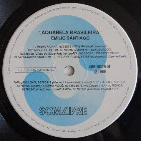 Emilio Santiago : Aquarela Brasileira (LP, Album)