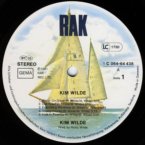 Kim Wilde : Kim Wilde (LP, Album)