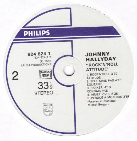 Johnny Hallyday : Rock'N'Roll Attitude (LP, Album)
