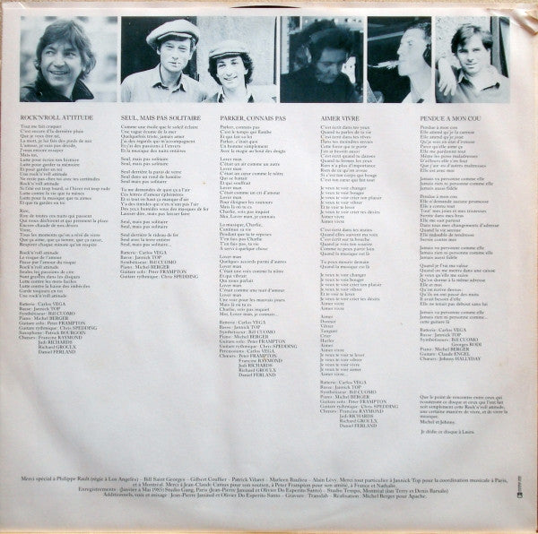 Johnny Hallyday : Rock'N'Roll Attitude (LP, Album)