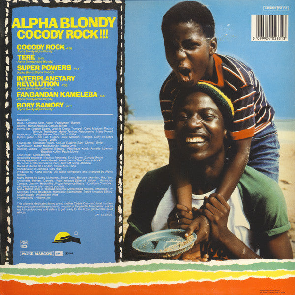 Alpha Blondy : Cocody Rock!!! (LP, Album)