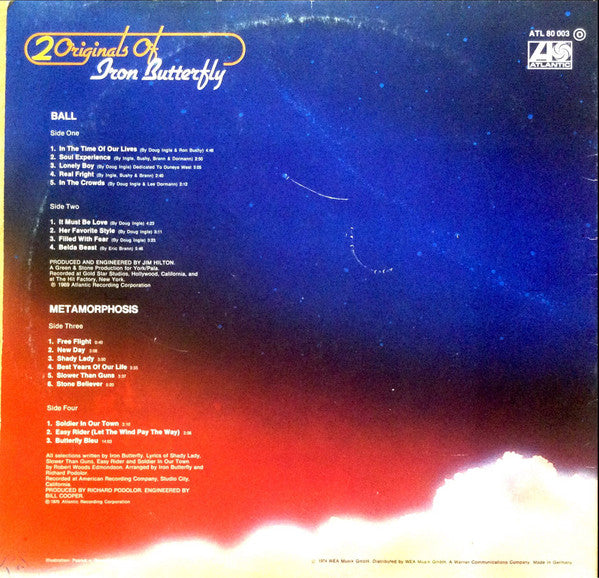 Iron Butterfly : 2 Originals Of Iron Butterfly (2xLP, Album, Comp)