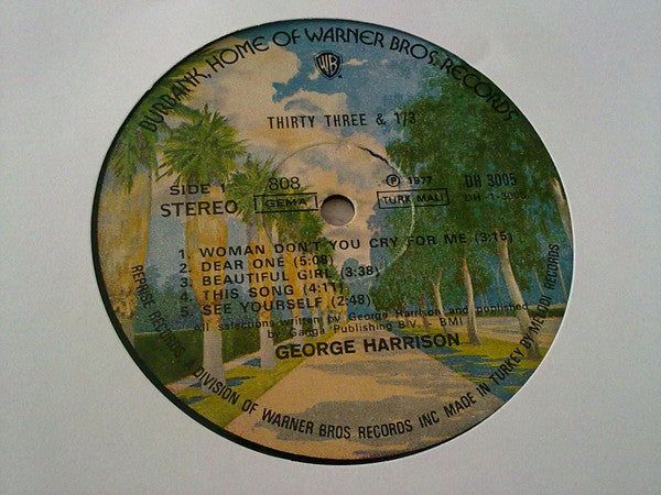 George Harrison : Thirty Three & 1/3 (LP, Album, RE)